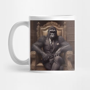 Gorilla- Cyberpunk Elegant Gorilla for Poster, Arts and T-Shirts Mug